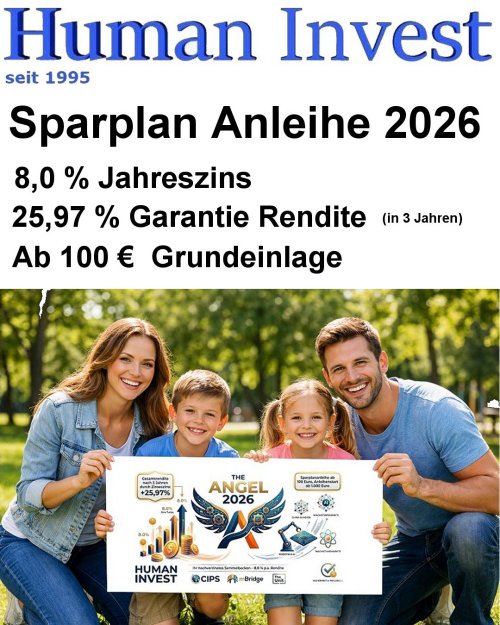 Human Invest Sonderaktion