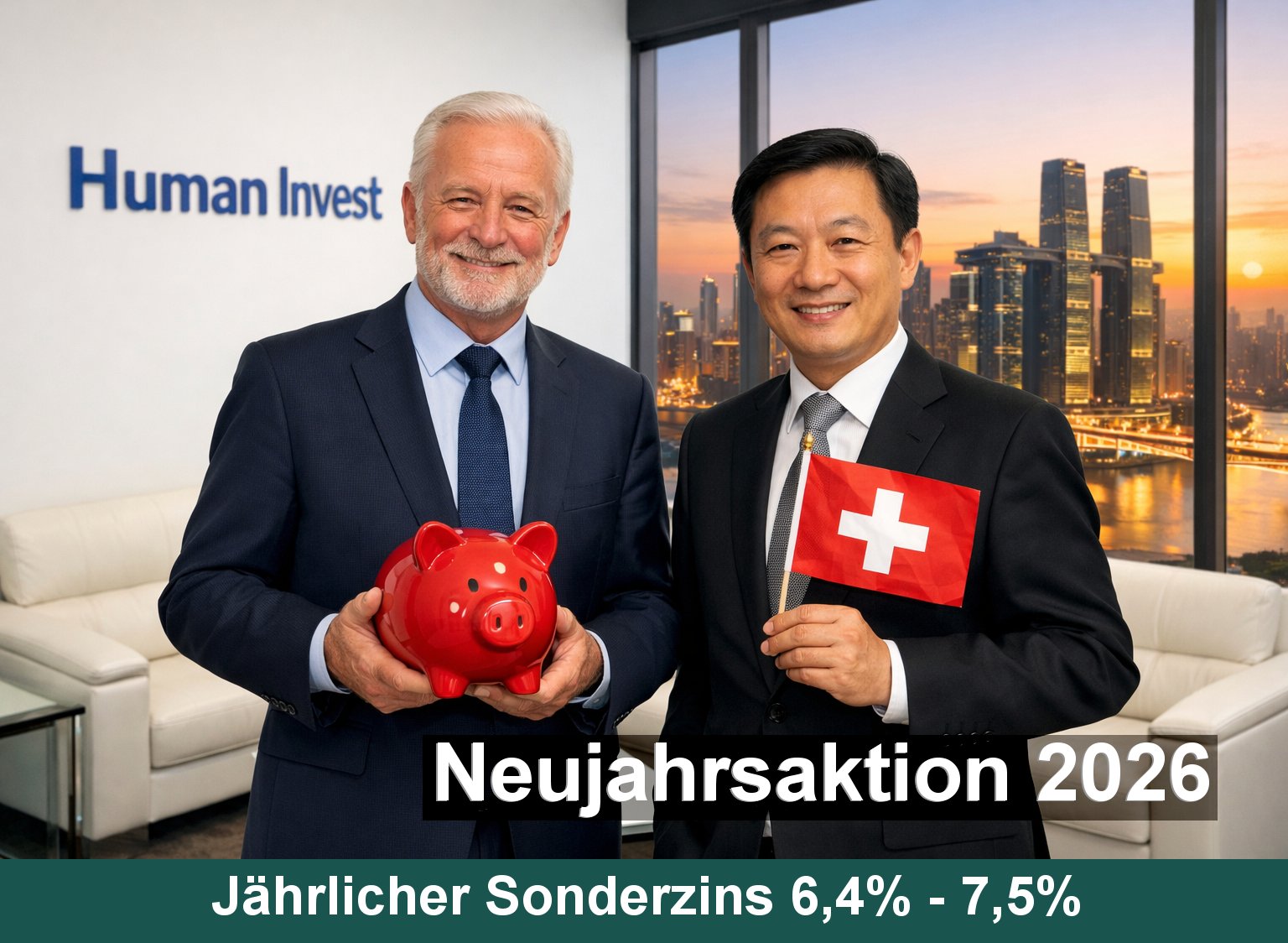 Human Invest - Vorstellung der Neujahrsaktion