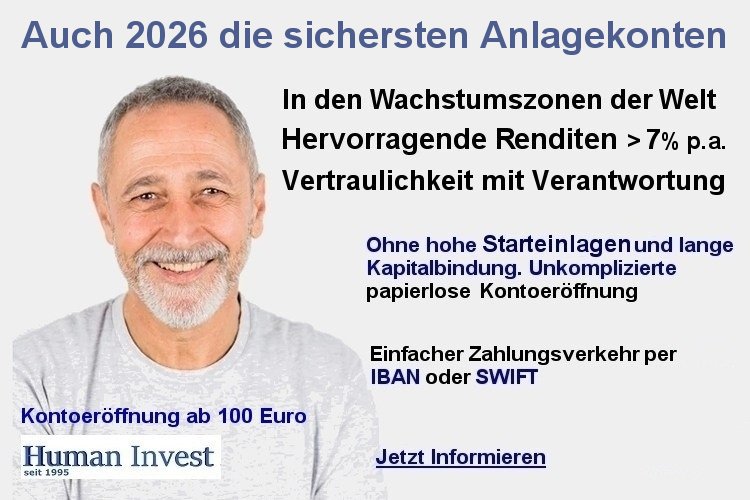 Human Invest - Jetzt Konto er�ffnen